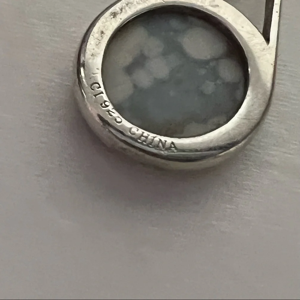 Iridescent black druzy earrings set in sterling silver